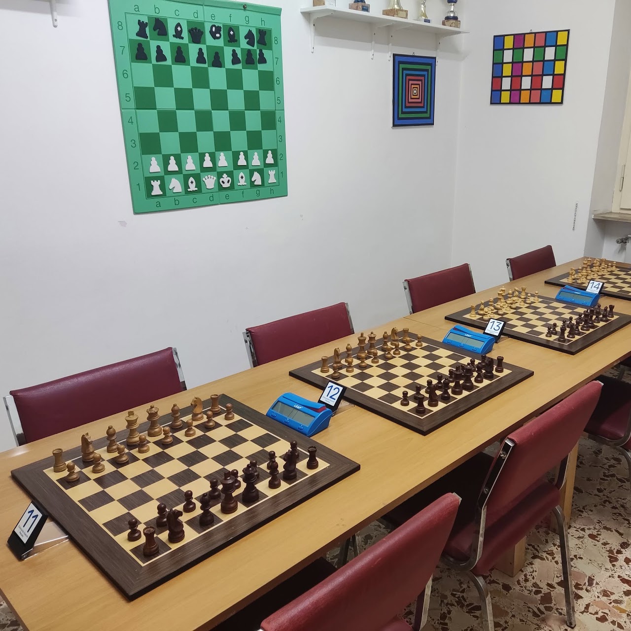 Una sala della D’Annunzio Scacchi Pescara